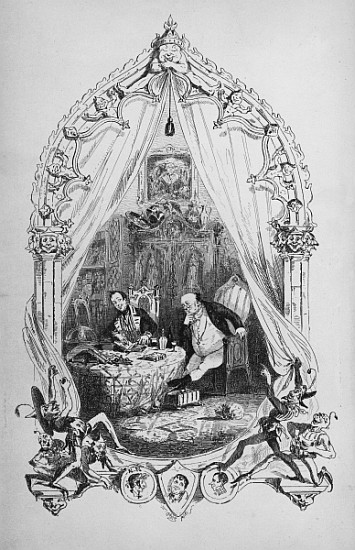Illustration from `The Pickwick Papers'' Charles Dickens, published by  1837 from Hablot Knight (Phiz) Browne