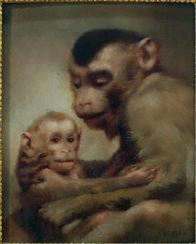 Mutter mit Kind (Affen)