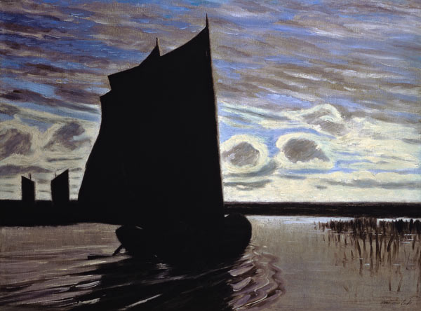 Barque on the River Hamme from Hans am Ende