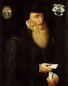 Portrait of the Johannes Oporinus. from Hans Bock d.Ä.