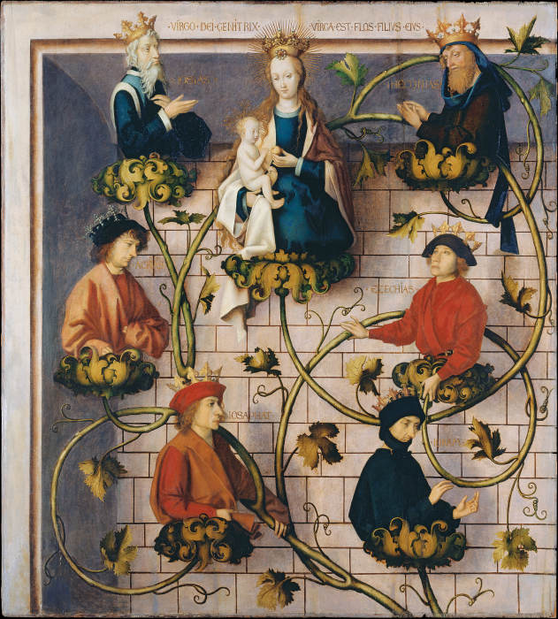 High Altar of the Dominican Church in Frankfurt:
Tree of Jesse from Hans Holbein d. Ä.