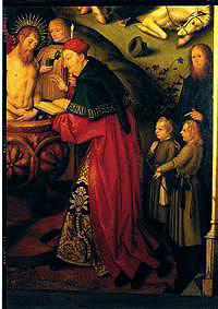 Basilikatafel San Paolo fuori Le mura. Fetching leg and his sons, baptism Saul from Hans Holbein the Elder