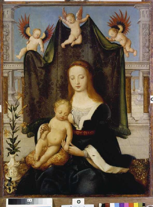 Madonna with child, so-called Böhlersche Madonna. from Hans Holbein the Elder