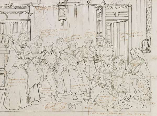 The family Thomas Morus in London from Hans Holbein the Younger