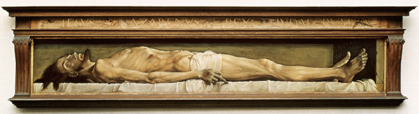Dead Christ in the grave from Hans Holbein the Younger