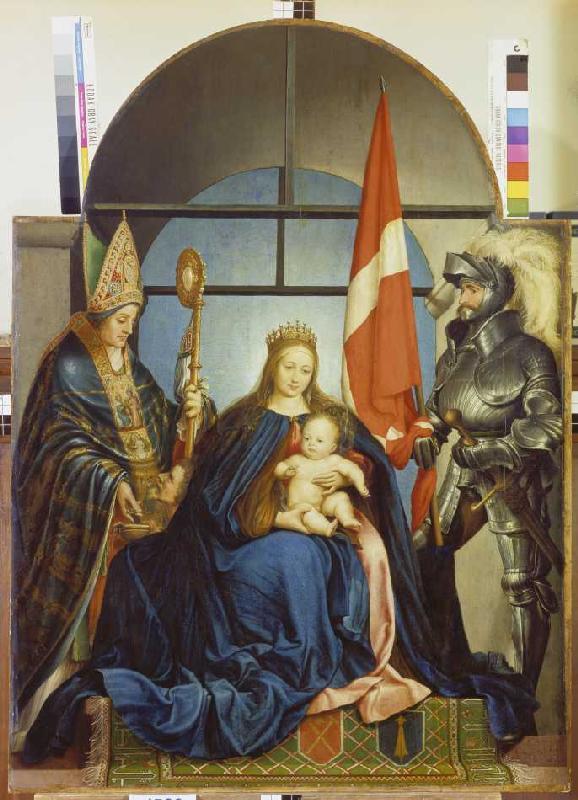 Altarpiece of the town clerk javelin stere (sogenSolothurner Madonna) from Hans Holbein the Younger