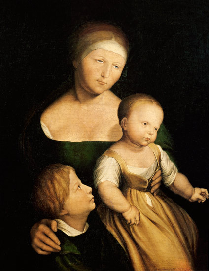 The Artist's Wife and Children from Hans Holbein the Younger