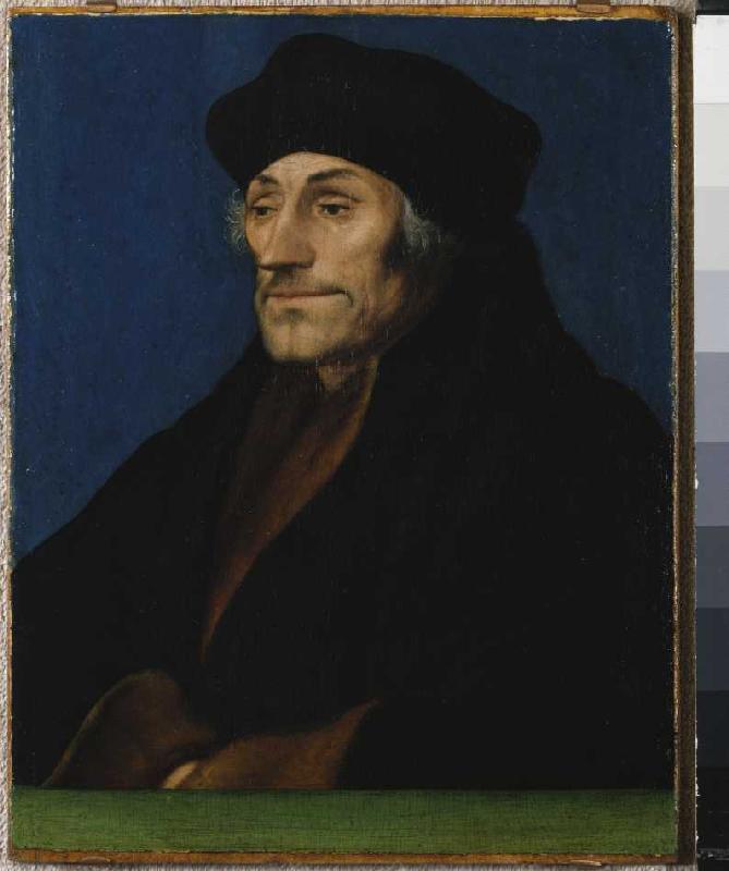 Portrait of the Erasmus of Rotterdam. from Hans Holbein the Younger