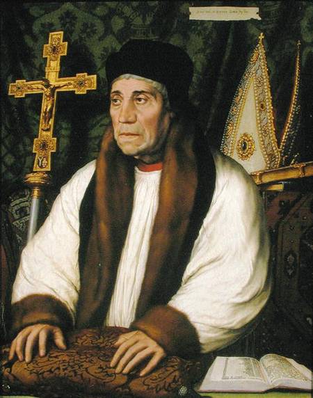 Portrait of William Warham (1450-1532) Archbishop of Canterbury from Hans Holbein the Younger