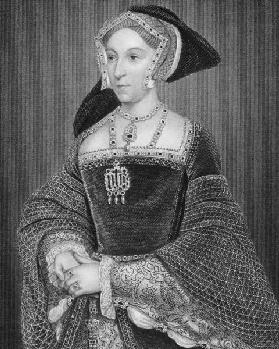 Portrait of Jane Seymour (c.1509-37) from 'Lodge's British Portraits', 1823 (engraving)