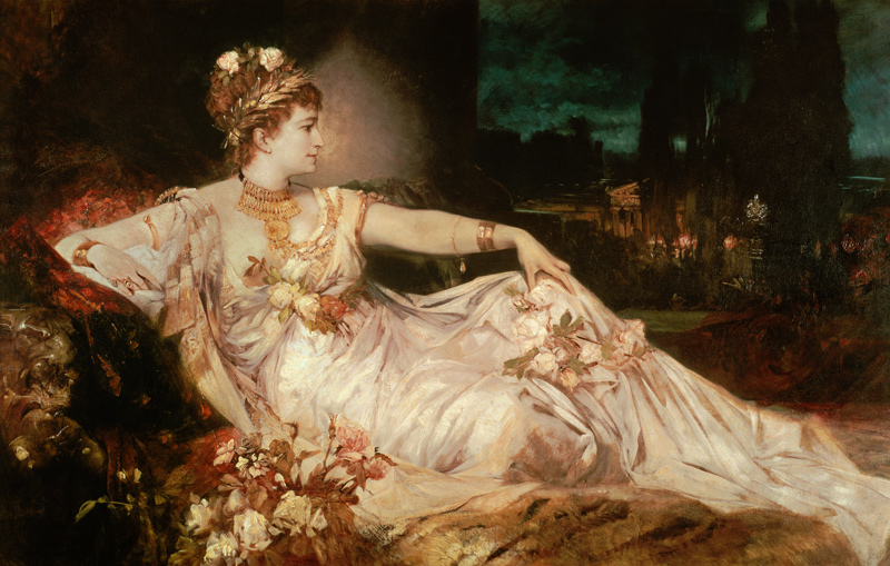 Charlotte Wolter as the Empress Messalina from Hans Makart