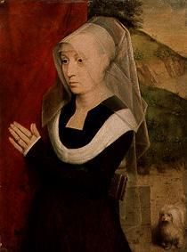 Portrait of a praying woman. from Hans Memling