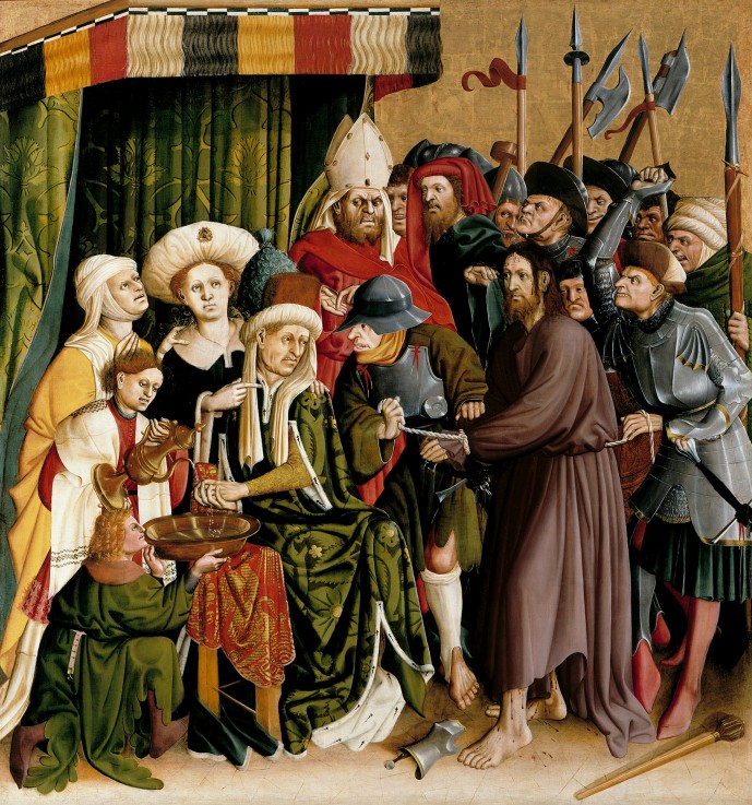 Christ before Pilate. The Wings of the Wurzach Altar from Hans Multscher