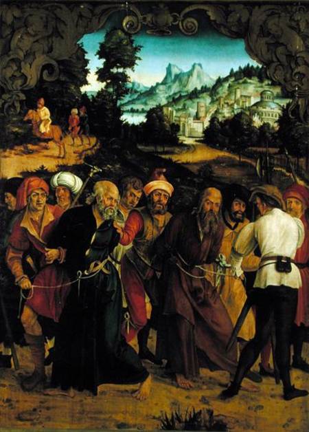 The Arrest of St. Peter and St. Paul, from a polyptych depicting Scenes from the Lives of SS. Peter from Hans Suess Kulmbach