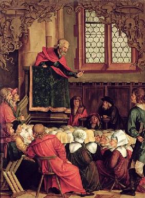The Sermon of St. Peter, from a polyptych depicting Scenes from the Lives of SS. Peter and Paul