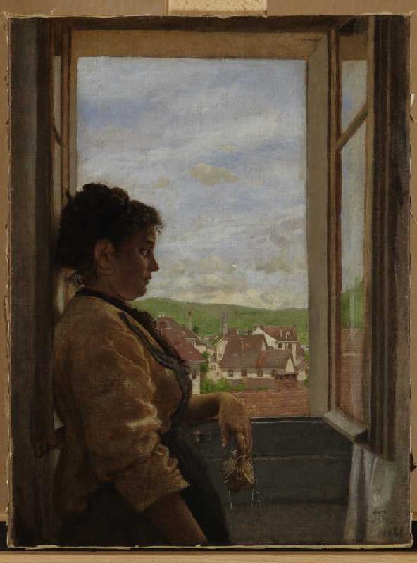 Am Fenster from Hans Thoma
