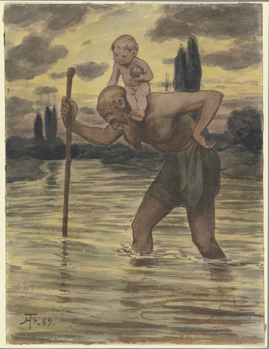 Saint Christopher from Hans Thoma