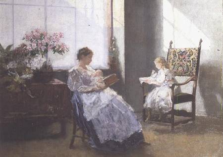 Mrs Masarai and her Daughter from Hans Tichy