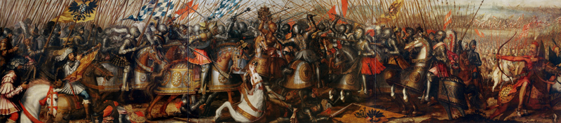 Louis IV the Bavarian defeats Frederick the Fair in the Battle of Mühldorf in 1322 from Hans Werl