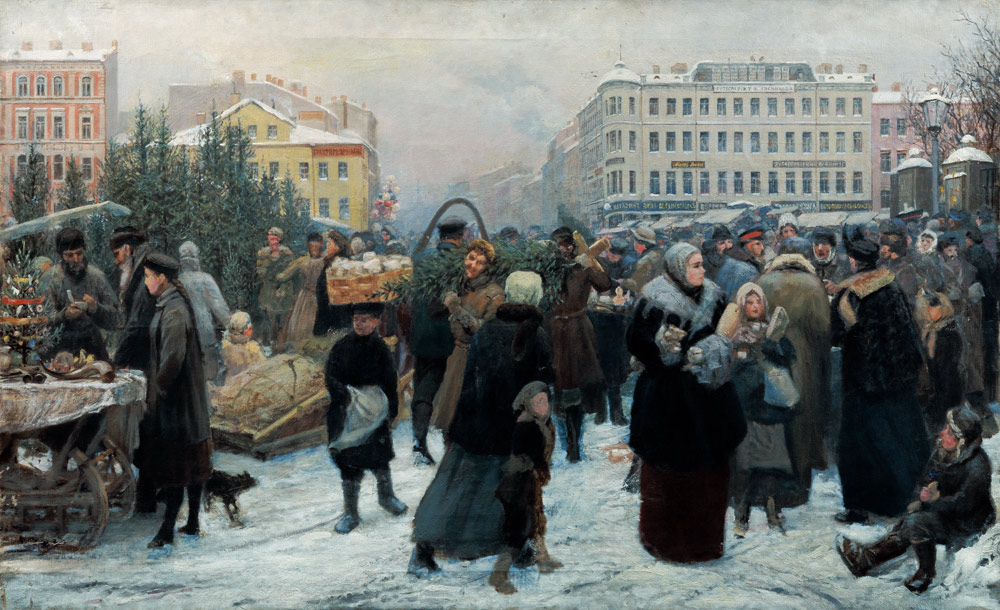 Weihnachtsmarkt from Heinrich Genrich Matwejetisch Maniser