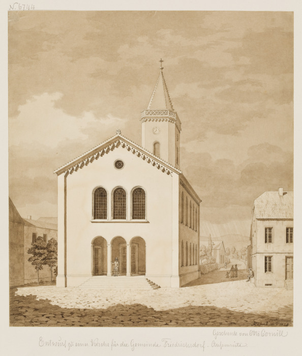 Entwurf zu einer Kirche für die Gemeinde Friedrichsdorf from Heinrich Hübsch