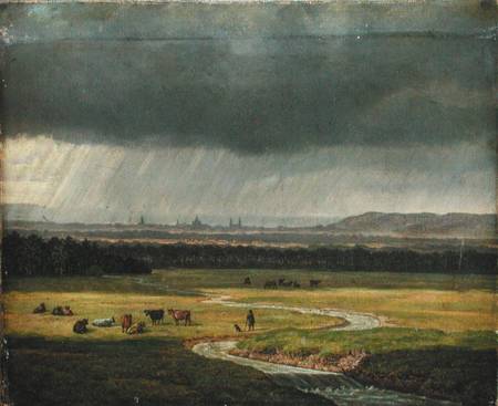 Landscape with Dresden in the Distance from Heinrich Stuhlmann