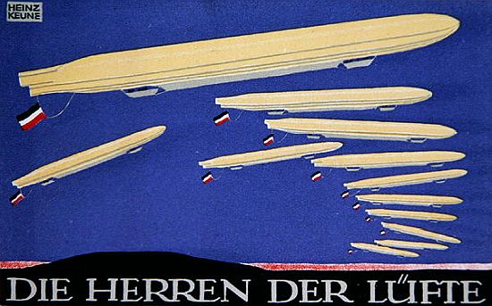 Masters of the Air, postcard design for Das Plakat from Heinz Keune