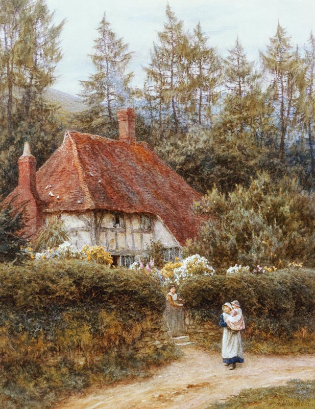 A Cottage near Haslemere from Helen Allingham