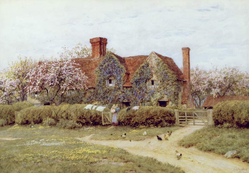 A Buckinghamshire House at Penstreet from Helen Allingham