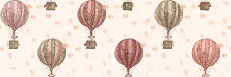 Hla016  Hot Air Ballooons Pinks