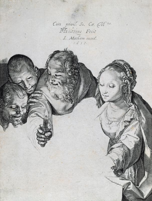 H.Goltzius, Anbetung der Koenige, 1615 from Hendrick Goltzius