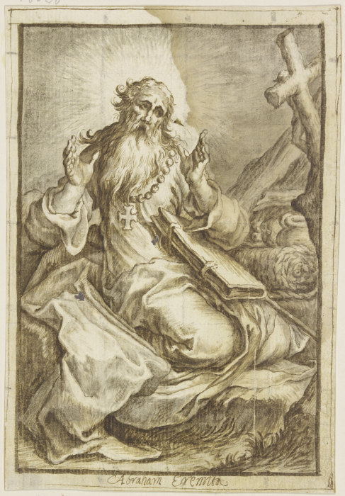 Heiliger Antonius Eremita from Hendrick Goltzius