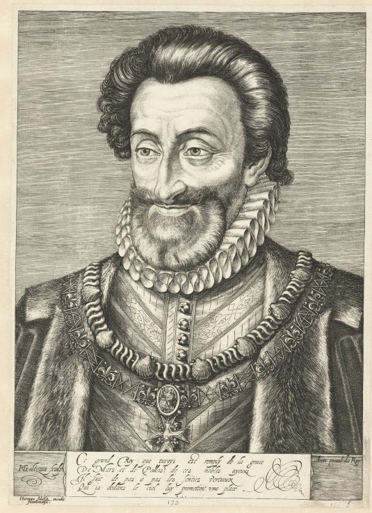Portrait of King Henry IV of France from Hendrick Goltzius