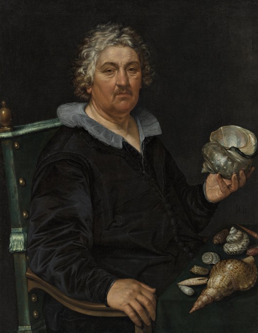 Portrait of the Haarlem Shell Collector Jan Govertsen van der Aer from Hendrick Goltzius