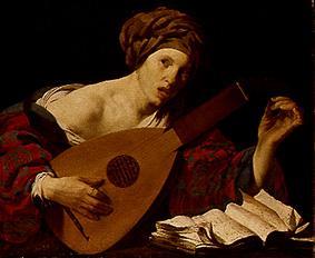 Lute player from Hendrick ter Brugghen