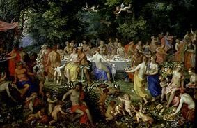 Divine Banquet Meal from Hendrick van Balen