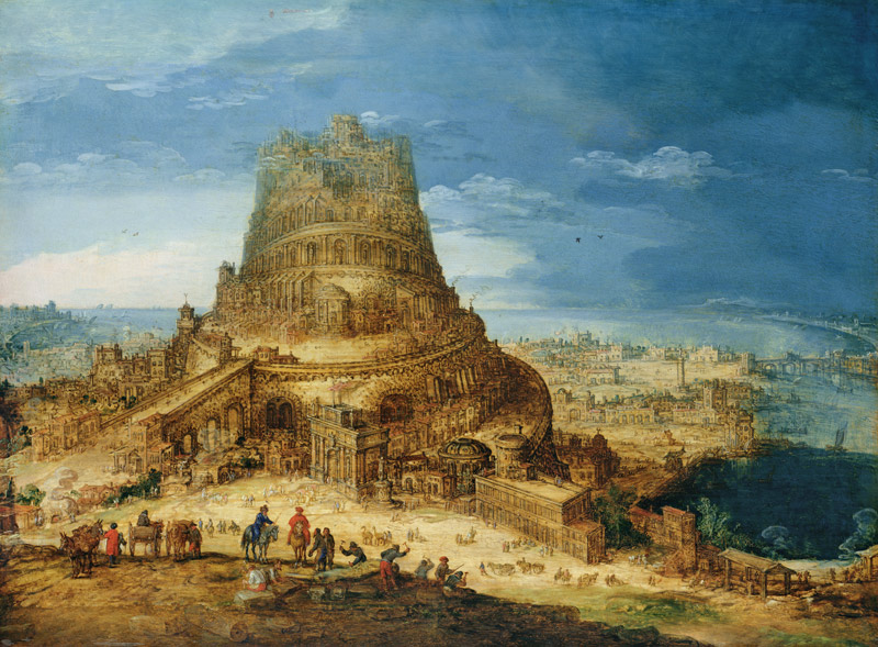 The Building of the Tower of Babel from Hendrick van Cleve