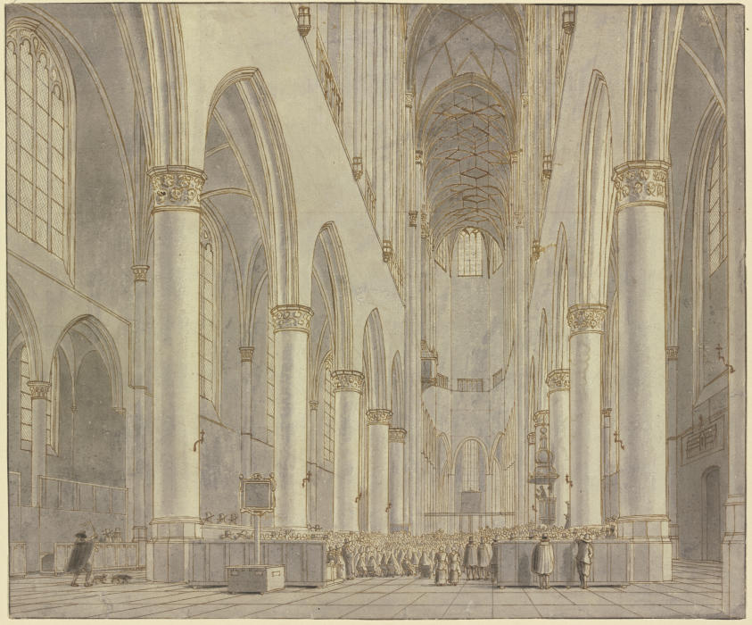 Blick in die St.-Bavo-Kirche in Haarlem from Hendrik Cornelisz. van Vliet