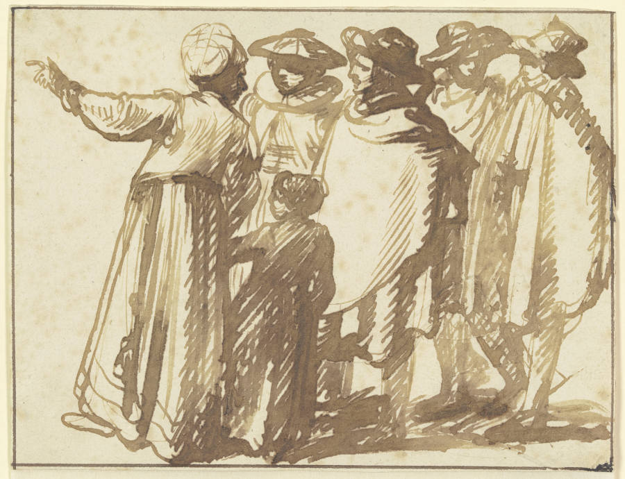 Figurengruppe im Zeitkostüm from Hendrik Goudt