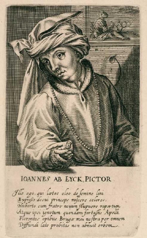 Jan van Eyck from Hendrik Hondius