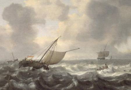 Ships on a Choppy Sea from Hendrik van Anthonissen