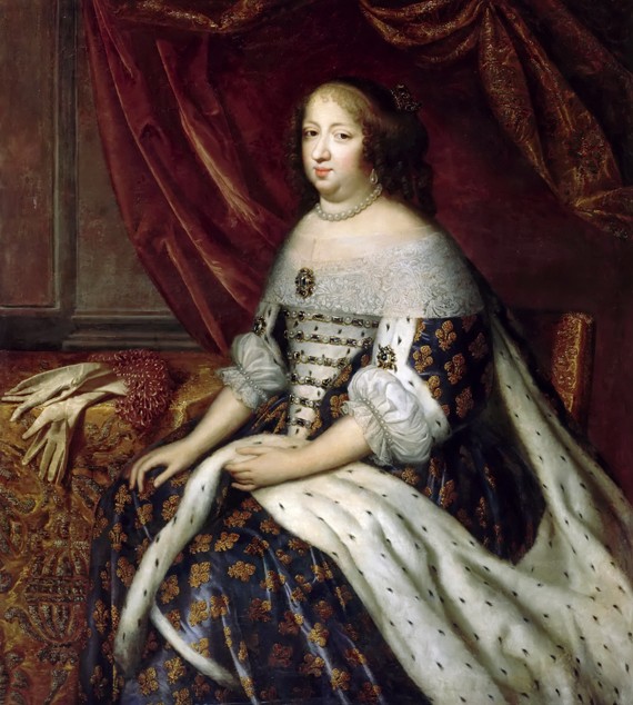 Portrait of Anne of Austria (1601-1666) from Henri Beaubrun