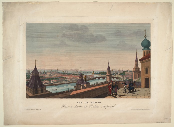 View of Moscow, taken from the balcony of the Imperial Palace from Henri Courvoisier-Voisin