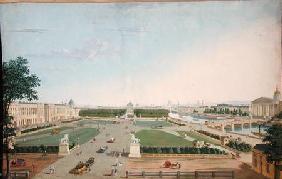 View of the Place Louis XV and the Jardin des Tuileries