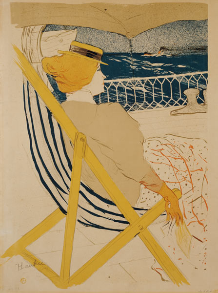 Lady to board of a yacht. from Henri de Toulouse-Lautrec