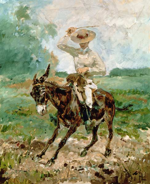 Raoul Tapie de Celeyran (1868-1937) on a Donkey from Henri de Toulouse-Lautrec