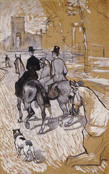 Riders On The Way To The Bois Du Bolougne from Henri de Toulouse-Lautrec