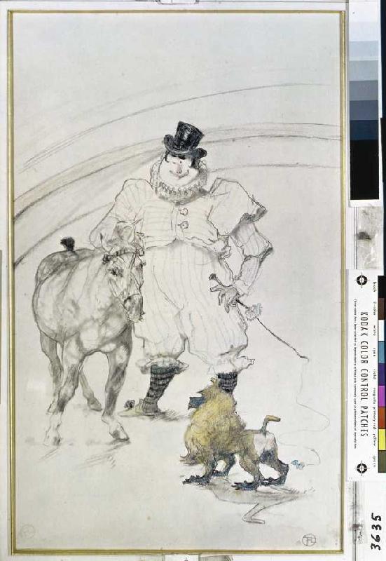 Clown, horse and monkey from Henri de Toulouse-Lautrec
