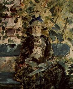 The Comtesse A.Toulouse Lautrec mother (of the artist) at reading in the garden from Henri de Toulouse-Lautrec