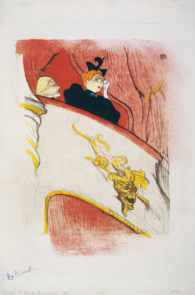 Die Loge mit der goldenen Maske (La loge au masceron doré) from Henri de Toulouse-Lautrec